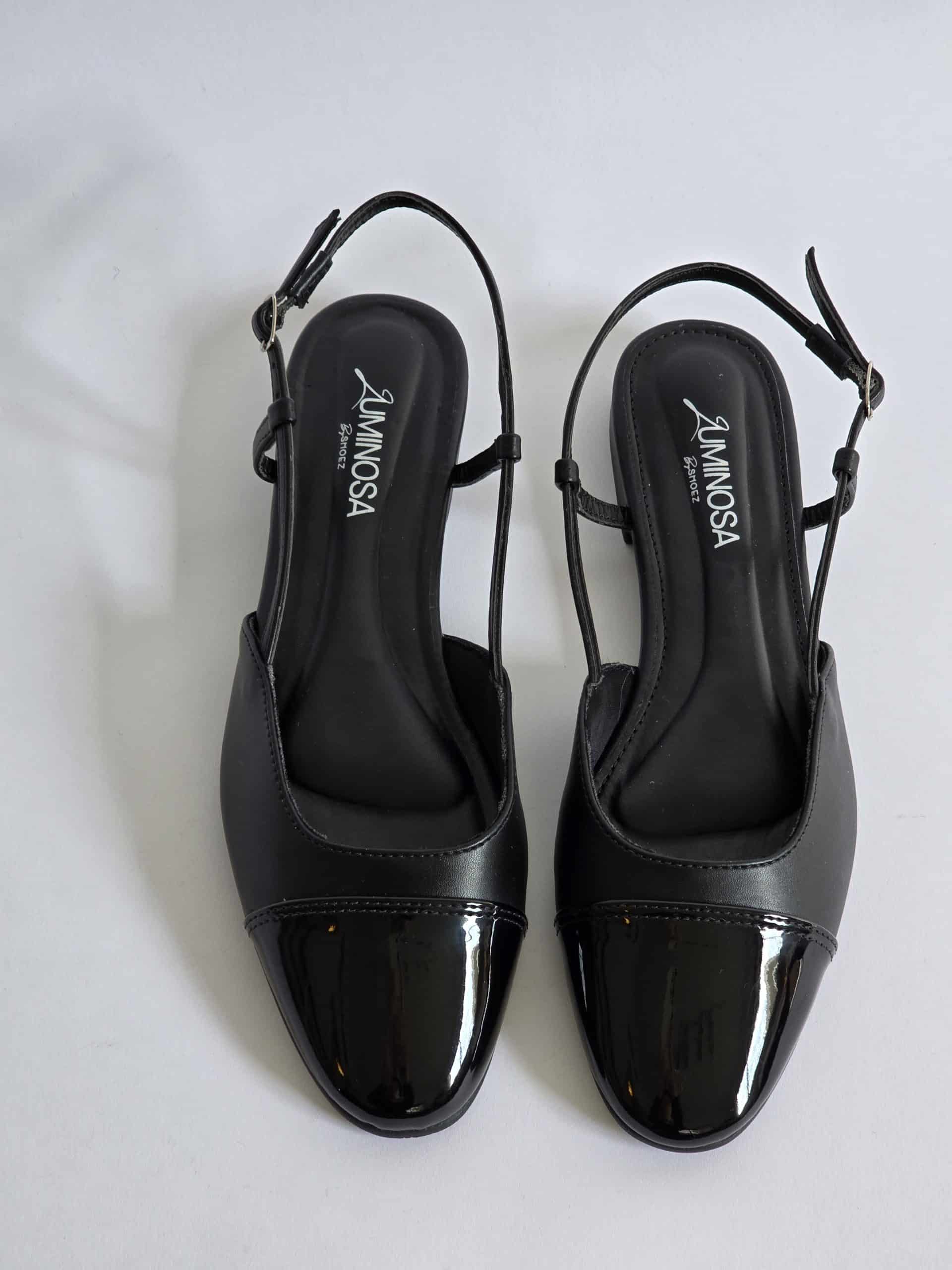 Kareena Black Patent Sample